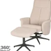 Online Relaxfauteuil met hocker Naturel Touch CH-73.010 Bergen Relaxstoelen|Draaifauteuils