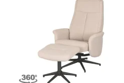 Online Relaxfauteuil met hocker Naturel Touch CH-73.010 Bergen Relaxstoelen|Draaifauteuils