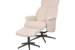 Relaxstoelen|Draaifauteuils- Relaxfauteuil met hocker Naturel Touch CH-73.019 Verdal