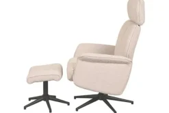 Relaxstoelen|Draaifauteuils- Relaxfauteuil met hocker Naturel Touch CH-73.019 Verdal