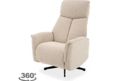 Relaxstoelen|Draaifauteuils- Relaxfauteuil Naturel CM-55.042 Helsinki