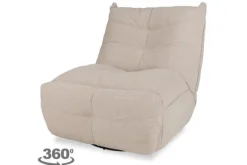 Relaxstoelen|Draaifauteuils-Label51 Relaxfauteuil Naturel MW-72.002 Take It Easy