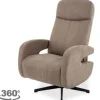 Relaxstoelen|Draaifauteuils- Relaxfauteuil Taupe CM-55.044 Esbjerg