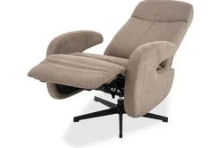 Relaxstoelen|Draaifauteuils- Relaxfauteuil Taupe CM-55.044 Esbjerg