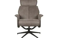 New Relaxfauteuil Taupe Micro Suede CH-73.017 Verdal Draaifauteuils