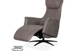 Discount Relaxfauteuil Taupe SX-84.022 Lund Relaxstoelen|Draaifauteuils
