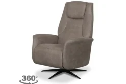 Relaxstoelen|Draaifauteuils-Label51 Relaxfauteuil Taupe SX-84.008 Stockholm