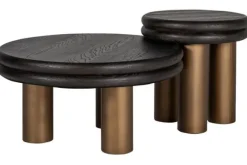 Salontafels-Richmond Interiors Salontafel black rustic 210872 Macaron