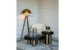 Salontafels-Richmond Interiors Salontafel black rustic 210872 Macaron