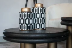 Salontafels-Richmond Interiors Salontafel black rustic 210872 Macaron