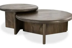 Outlet Salontafelset bruin Leoti Salontafels