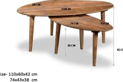 Outlet Salontafelset Xavier Salontafels