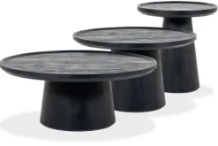 Salontafels-Eleonora Meubelen Salontafelset Zwart Ron