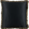 Sierkussens-Claudi Sierkussen Black + Fringe Bronze Dafne |
