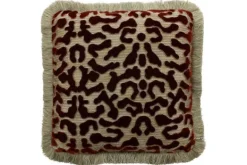 Sierkussens-Claudi Sierkussen Burned Orange + Fringe Gold Talissa |