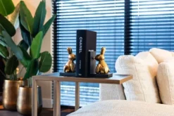 Bijzettafels-Richmond Interiors Sofa Tafel 210696 Blackbone Brass