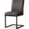 Eetkamerstoelen-Tower Living Stoel Anthracite Ferro