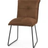 Eetkamerstoelen-Tower Living Stoel Cognac Seda