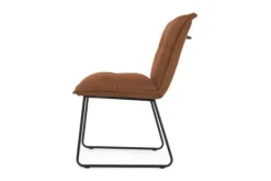 Eetkamerstoelen-Tower Living Stoel Cognac Seda