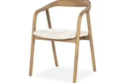 Eetkamerstoelen-Eleonora Meubelen Stoel Lichtbruin 96476 Rayven