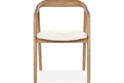 Eetkamerstoelen-Eleonora Meubelen Stoel Lichtbruin 96476 Rayven