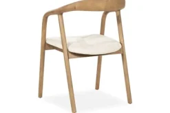 Eetkamerstoelen-Eleonora Meubelen Stoel Lichtbruin 96476 Rayven