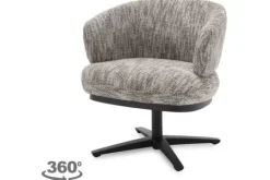 Eetkamerstoelen|Draaifauteuils-Tower Living Stoel White-Grey Perca