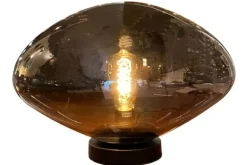 Discount Tafellamp 1-lichts Gerookt Saar Tafellampen