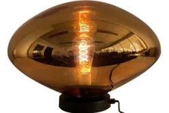 Tafellampen-Toms Luxury Lights Tafellamp 1-lichts Koper Saar