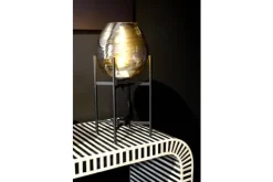 Tafellampen-Highlight Tafellamp Zwart Rookglas Fantasy