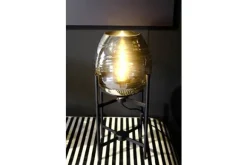 Tafellampen-Highlight Tafellamp Zwart Rookglas Fantasy