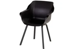 Tuinartikelen-Hartman tuinmeubelen Tuinstoel Carbon Black 11.680.008 Sophie Element