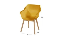 Online Tuinstoel Curry Yellow 11.688.272 Sophie Teak Tuinartikelen