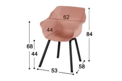 Tuinartikelen-Hartman tuinmeubelen Tuinstoel Italian Terra 11.680.837 Sophie Element