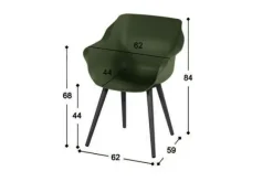 Hot Tuinstoel Moss Green 11.681.831 Sophie Studio Tuinartikelen