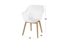New Tuinstoel Royal White 11.688.203 Sophie Teak Tuinartikelen