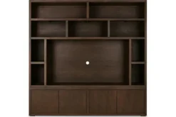 Opbergkasten|Vakkenkasten-Castiq Tv-boekenkast wenge Velori