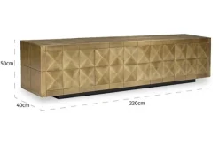 Tv-Meubels-Richmond Interiors Tv-kast 211660 Collada