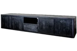 Tv-Meubels-Tower Living Tv-meubel Zwart Tenna
