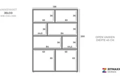 Online Vakkenkast Jelco - Milanello Opbergkasten|Vakkenkasten