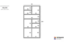 Vakkenkasten|Boekenkasten-Castiq Vakkenkast zwart Velori