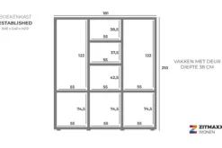 Hot Vitrinekast Established Opbergkasten|Buffetkasten