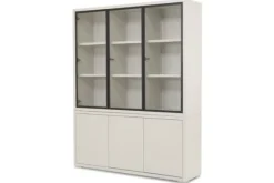 New Vitrinekast greige Velori Opbergkasten|Buffetkasten