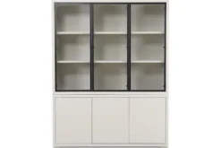 New Vitrinekast greige Velori Opbergkasten|Buffetkasten