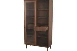 Buffetkasten- Vitrinekast Walnoot ME-70.017 Jule