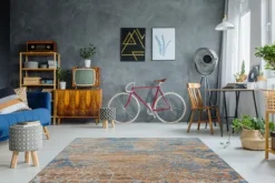 Vloerkleden-Divendo Vloerkleed 600 Blauw Beige Blaze