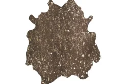 Vloerkleden-Divendo Vloerkleed 110 Bruin Goud Glam