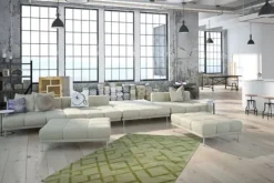 Vloerkleden-Divendo Vloerkleed 310 Edelgroen Luxury