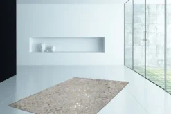 Vloerkleden-Divendo Vloerkleed 110 Ivoor Goud Spark