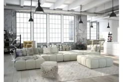 Vloerkleden-Divendo Vloerkleed 110 Ivoor Goud Spark